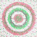 88" X 84" Green Red And White Floral Cotton Hanging Tapestry