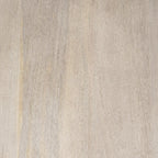 Modern Square Wood and Gold Dining Table