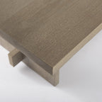 84" Taupe Dining Table