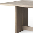84" Taupe Dining Table