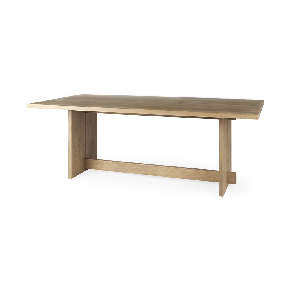 84" Taupe Dining Table