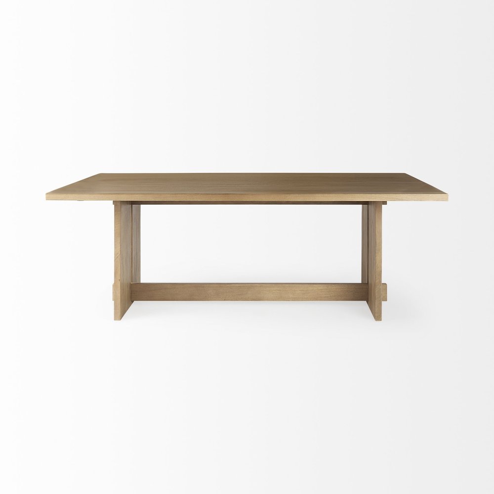 84" Taupe Dining Table