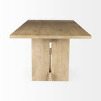 84" Taupe Dining Table