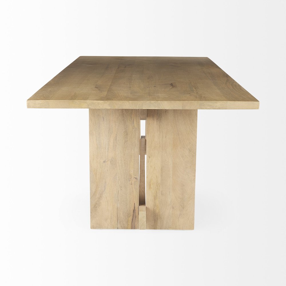 84" Taupe Dining Table