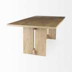 84" Taupe Dining Table