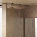 84" Taupe Dining Table
