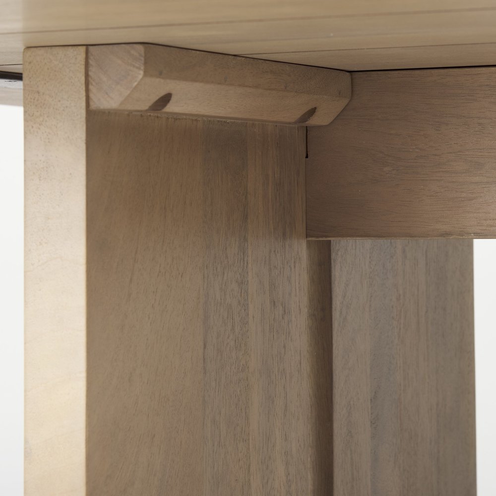 84" Taupe Dining Table