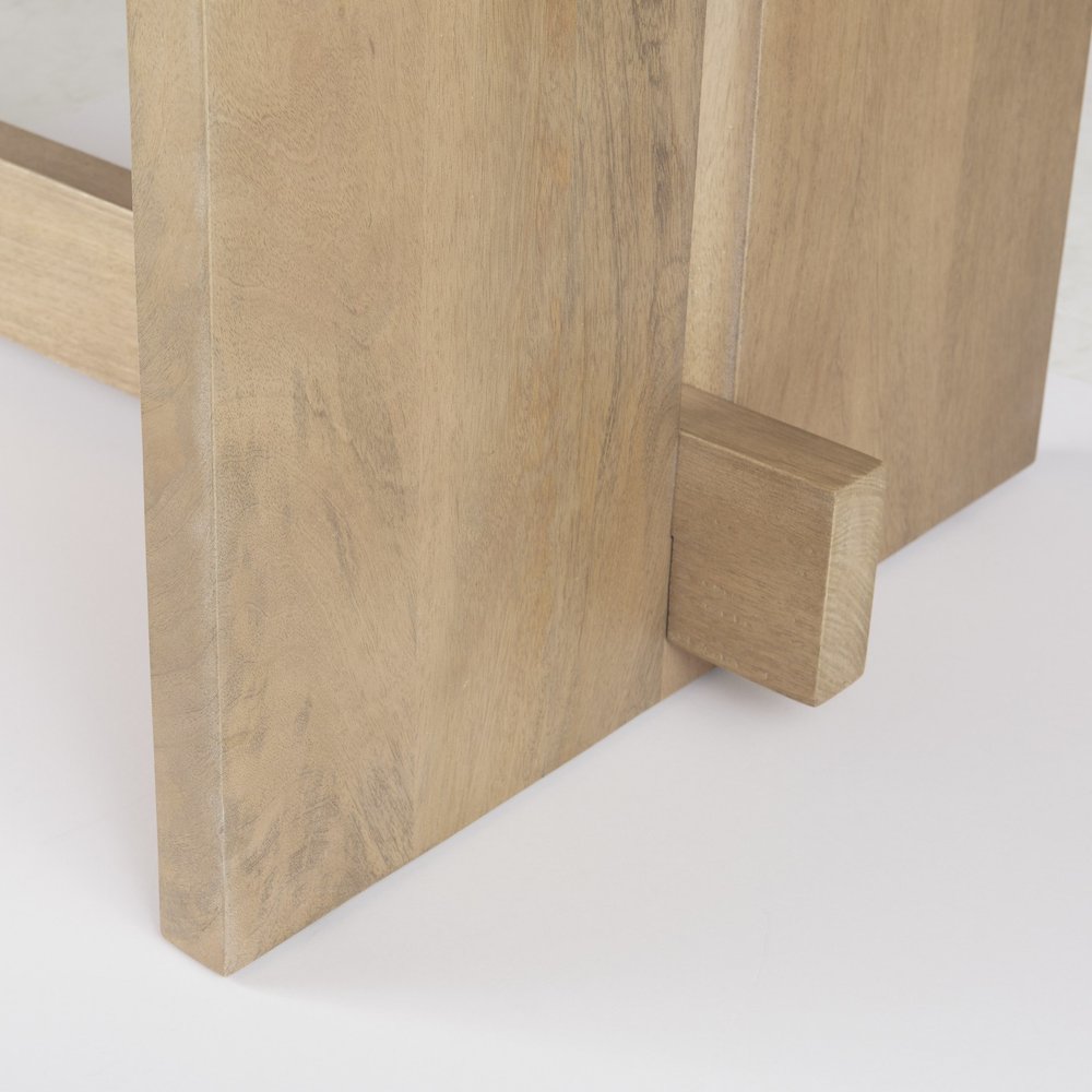 84" Taupe Dining Table