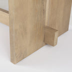 84" Taupe Dining Table