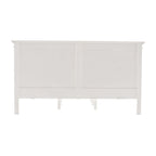 White Solid Wood Queen Bed Frame
