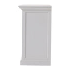 Classic White Large Three Drawer Nightstand