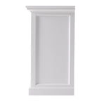 31" White Solid and Manufactured Wood Nightstand