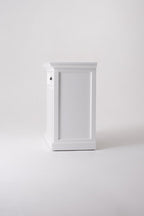 31" White Solid and Manufactured Wood Nightstand