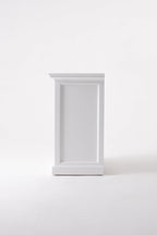 31" White Solid and Manufactured Wood Nightstand