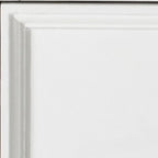 24" White Solid Wood Distressed One Drawer Nightstand