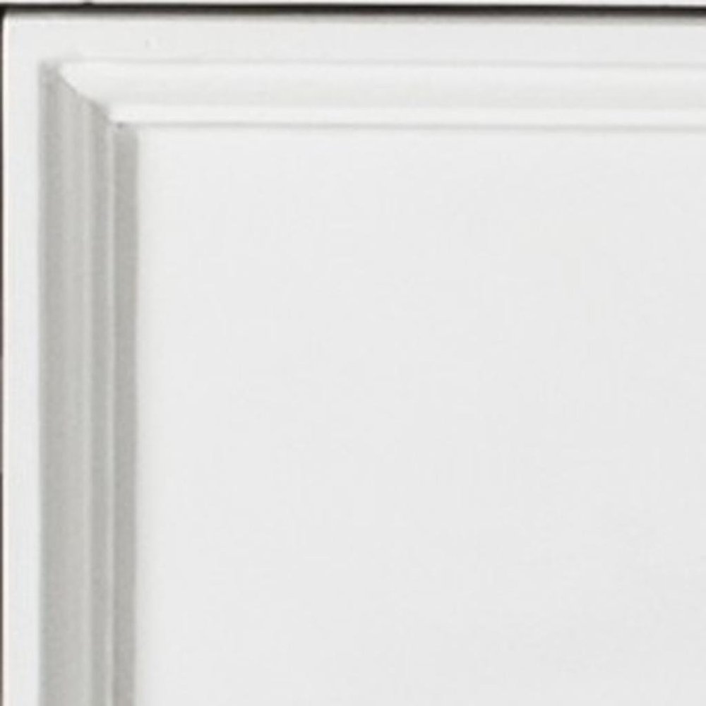 24" White Solid Wood Distressed One Drawer Nightstand