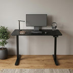 48" Adjustable Black Stainless Steel Standing Desk