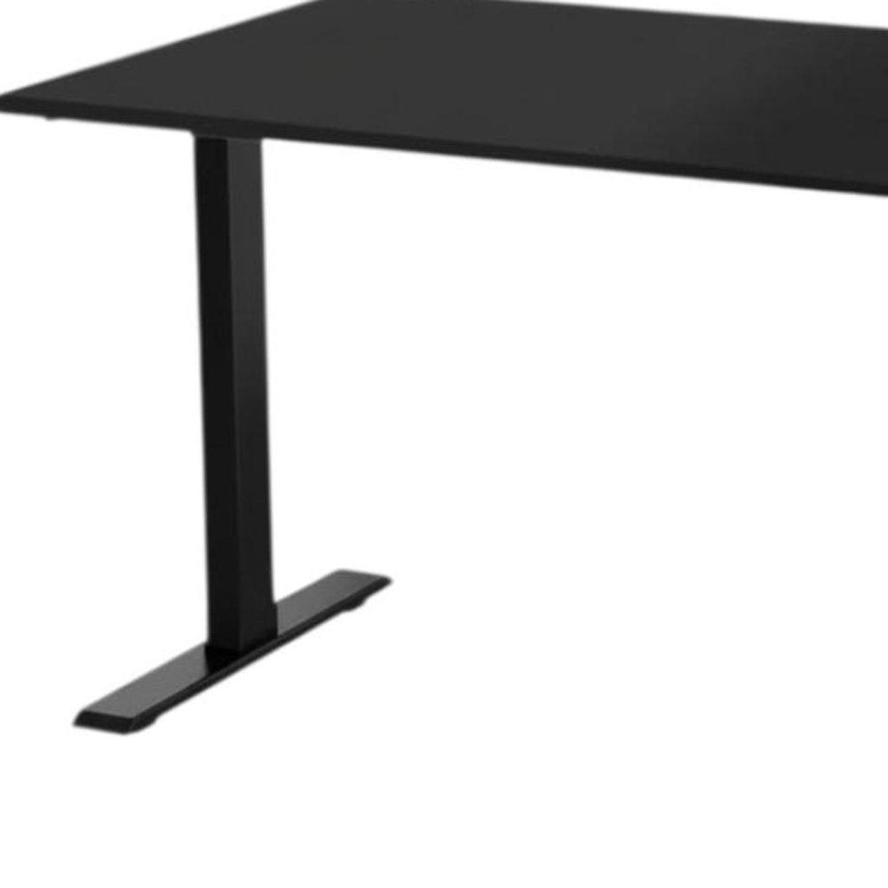 48" Adjustable Black Stainless Steel Standing Desk