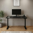48" Adjustable Black Stainless Steel Standing Desk
