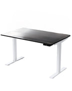 48" Adjustable Black and White Stainless Steel Standing Desk