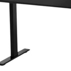 48" Adjustable Black Stainless Steel Computer Desk