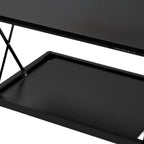 28" Adjustable Black Stainless Steel Standing Desk Converter