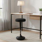 Black and Gray Adjustable Height Swivel Office Chair