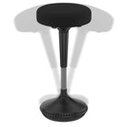 Black and Gray Adjustable Height Swivel Office Chair