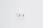 Classic White Two Hook Hanging Coat Rack