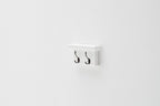 Classic White Two Hook Hanging Coat Rack