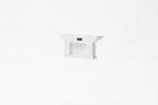Classic White Two Hook Hanging Coat Rack