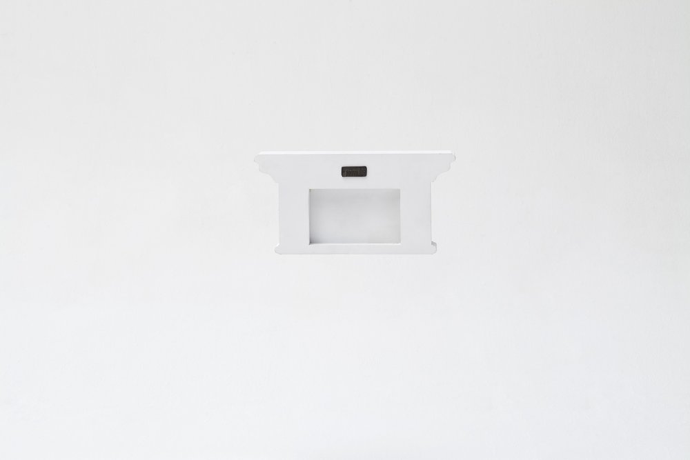 Classic White Two Hook Hanging Coat Rack