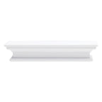 23" Classic White Floating Wall Shelf