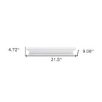 32" Classic White Floating Wall Shelf