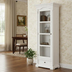 75" White Solid Wood Pantry Or Storage Closet