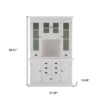 Classic White Kitchen Hutch