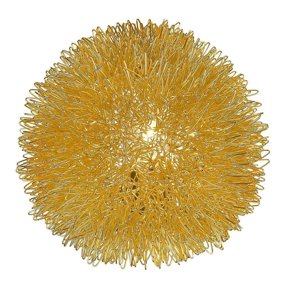 9" Gold Flush Mounted Sconce