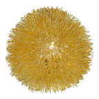 9" Gold Flush Mounted Sconce