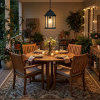 Matte Black Glass Lantern Hanging Light