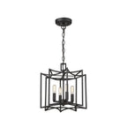 Rhian 4-Light Matte Black Pendant
