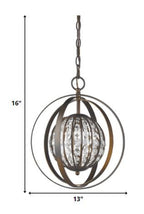 Brown Crystal Dimmable Ceiling Light With Brown Shades