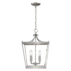 Silver Metal Four Light Dimmable Ceiling Light