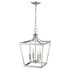 Silver Metal Four Light Dimmable Ceiling Light