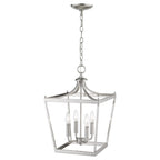Silver Metal Four Light Dimmable Ceiling Light