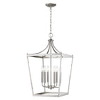 Silver Metal Six Light Dimmable Ceiling Light