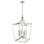Silver Metal Six Light Dimmable Ceiling Light