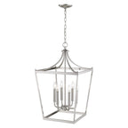 Silver Metal Six Light Dimmable Ceiling Light