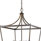 Bronze Metal Eight Light Dimmable Ceiling Light