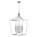 Silver Metal Eight Light Dimmable Ceiling Light