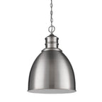 Silver Metal Dimmable Ceiling Light With Gray Shades